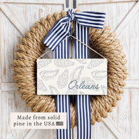 Oysters Personalized Twine Sign