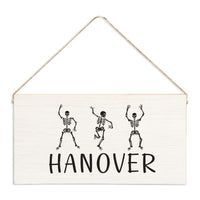 Dancing Skeletons Personalized Twine Sign