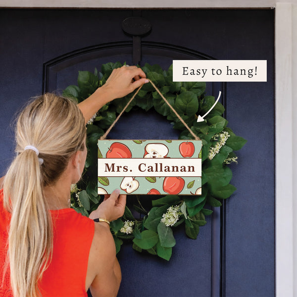 Apples Personalized Twine Sign