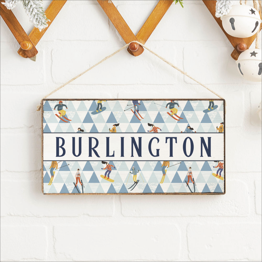 Personalized Modern Mountain Twine Sign