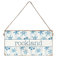 Snowflake Personalized Twine Sign