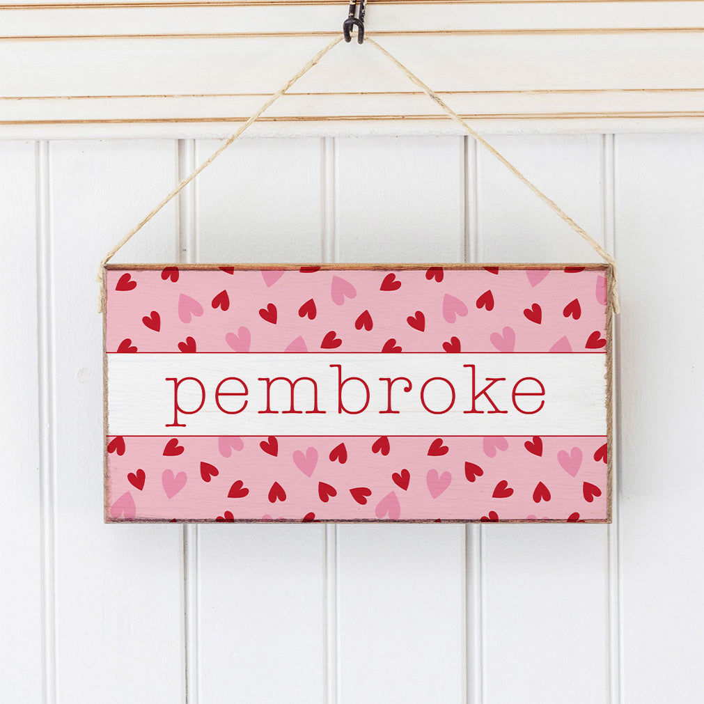 Personalized Valentine's Heart Twine Sign