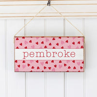 Valentine's Heart Personalized Twine Sign