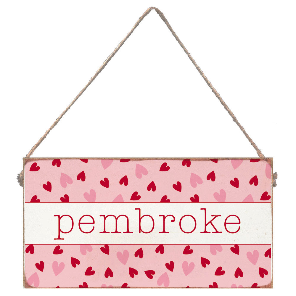 Valentine's Heart Personalized Twine Sign