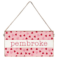 Valentine's Heart Personalized Twine Sign
