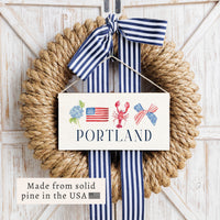 American Icons Personalized Twine Sign