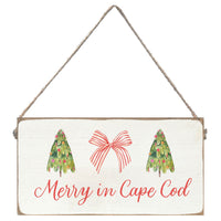 Merry Christmas Personalized Twine Sign