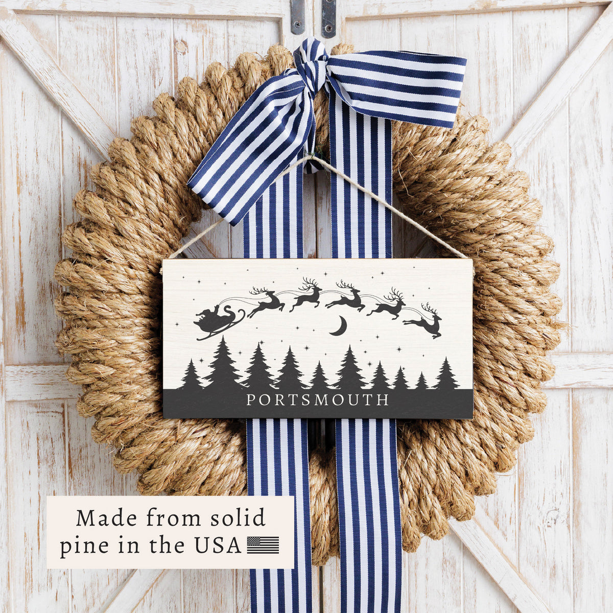 And To All A Good Night Personalized Twine Sign