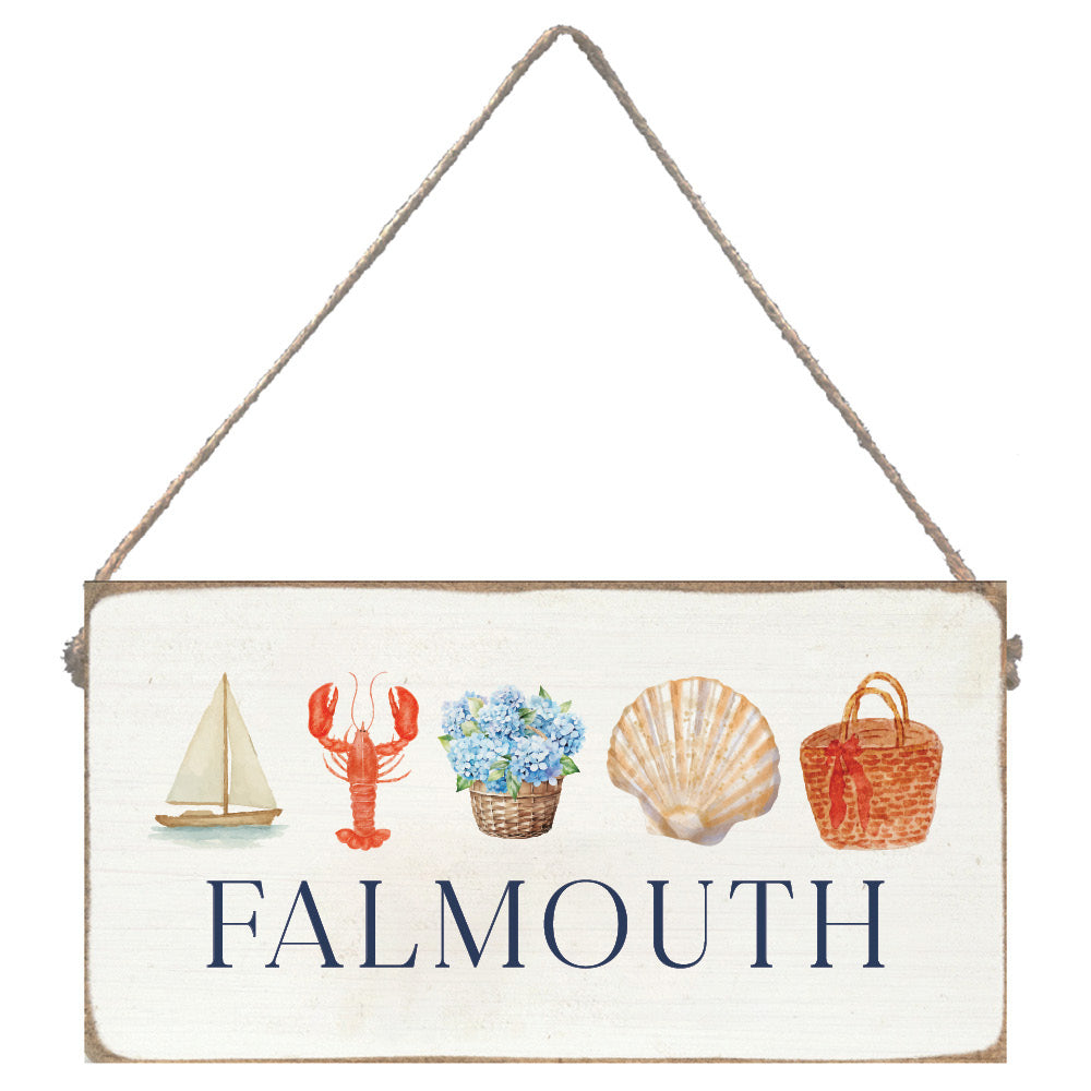 Coastal Icon Personalized Twine Sign