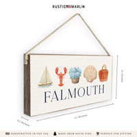 Coastal Icons Personalized Twine Sign