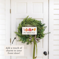 Fall Icons Personalized Twine Sign