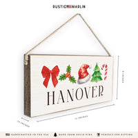 Christmas Icons Personalized Twine Sign
