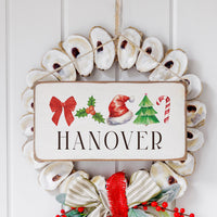 Christmas Icons Personalized Twine Sign