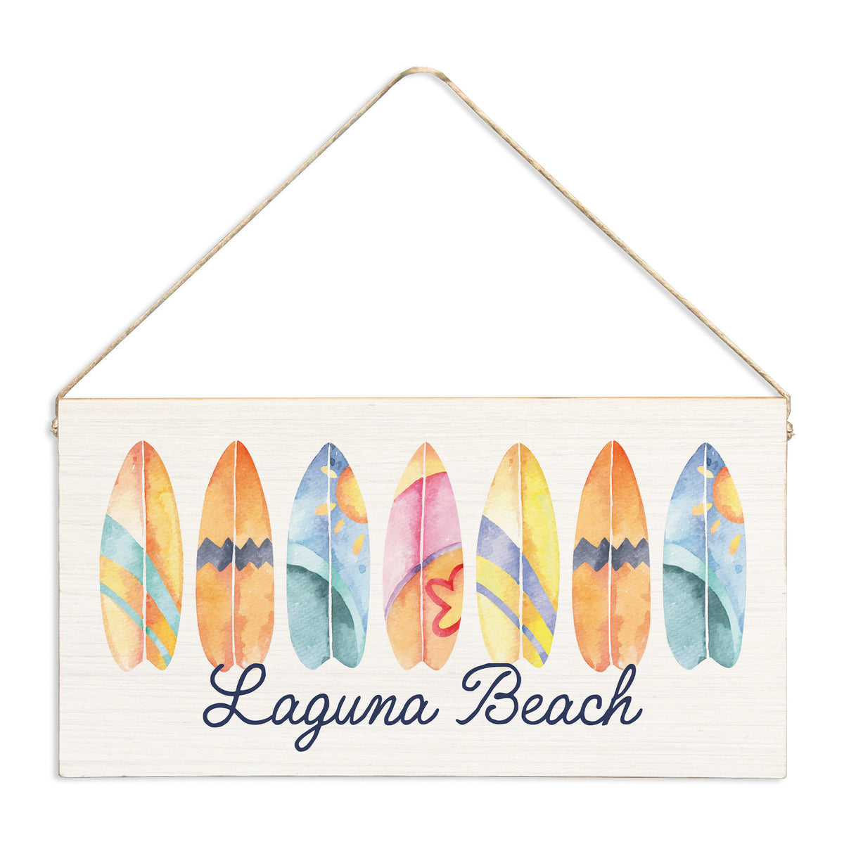 Surfboards Personalized Twine Sign