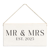 Mr & Mrs Personalized Twine Sign