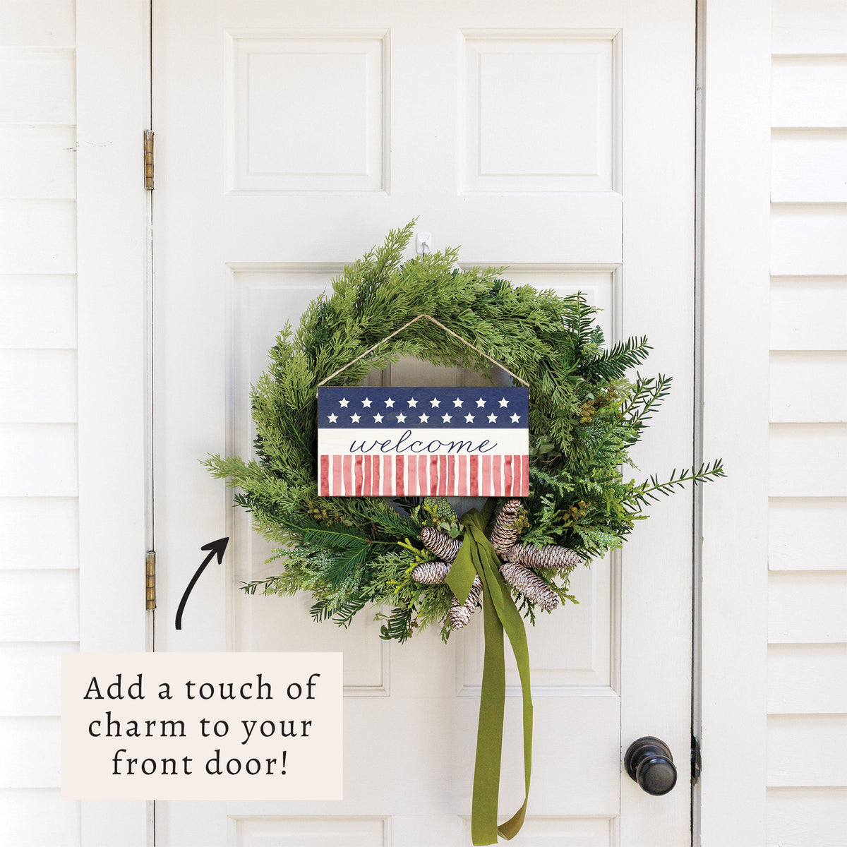 Star Spangled Personalized Twine Sign