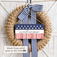 Star Spangled Personalized Twine Sign