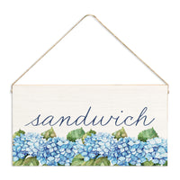 Hydrangea Bloom Personalized Twine Sign