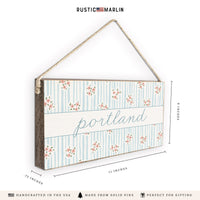 Blush Bloom Personalized Twine Sign