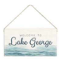 Waterscape Welcome Personalized Twine Sign