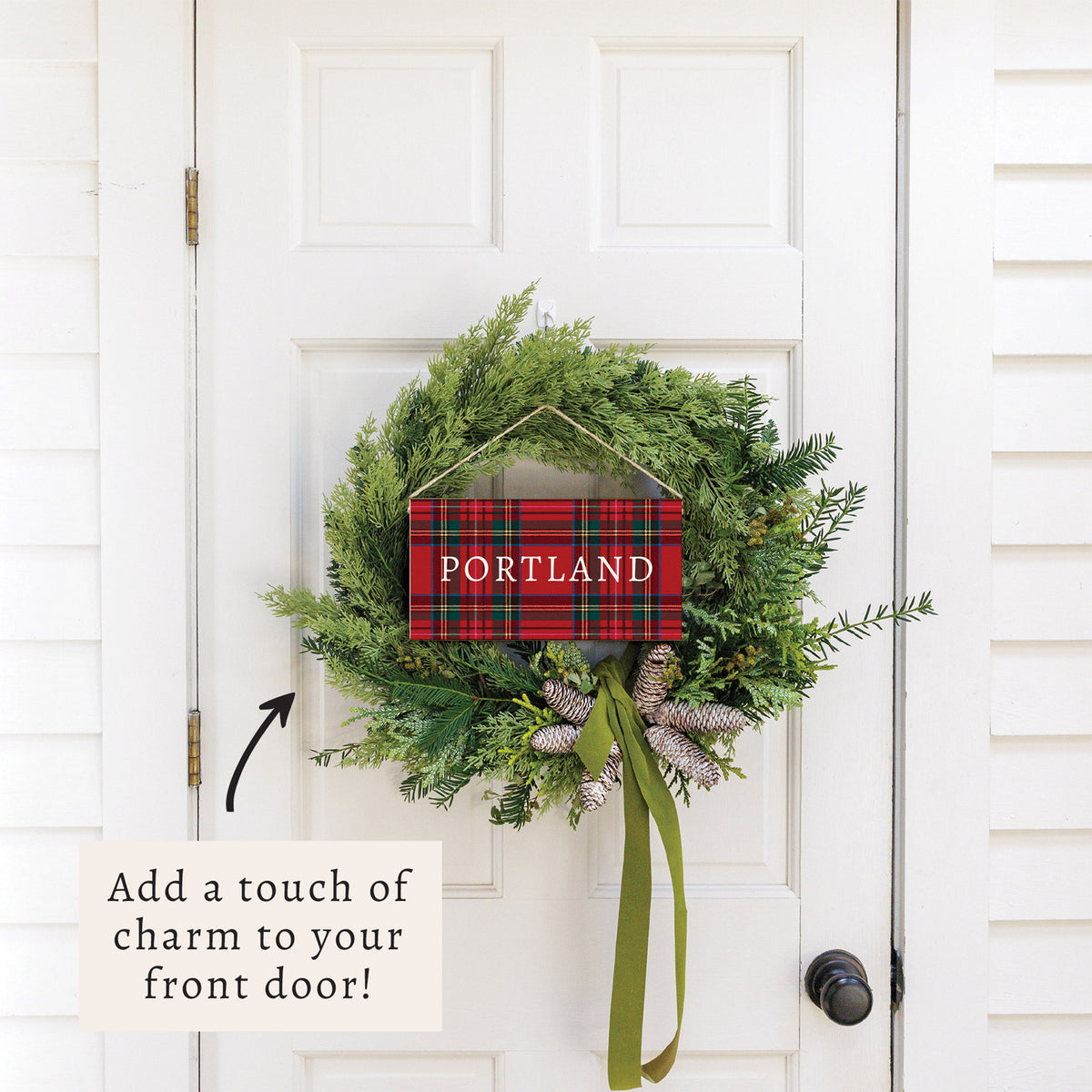 Classic Tartan Personalized Twine Sign