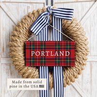 Classic Tartan Personalized Twine Sign
