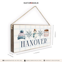 Winter Icons Personalized Twine Sign