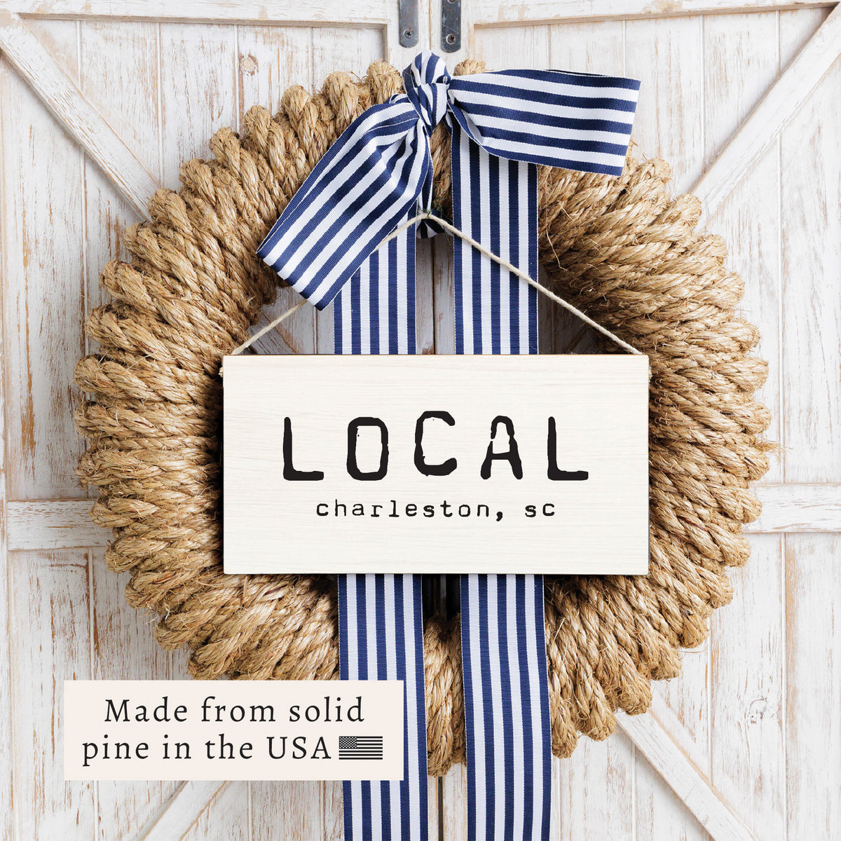 Local City Personalized Twine Sign