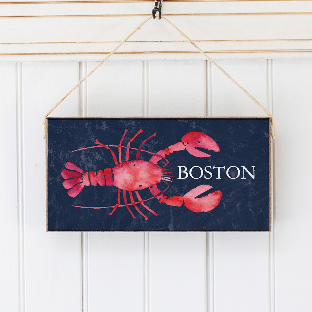 Boston Lobster Twine Sign