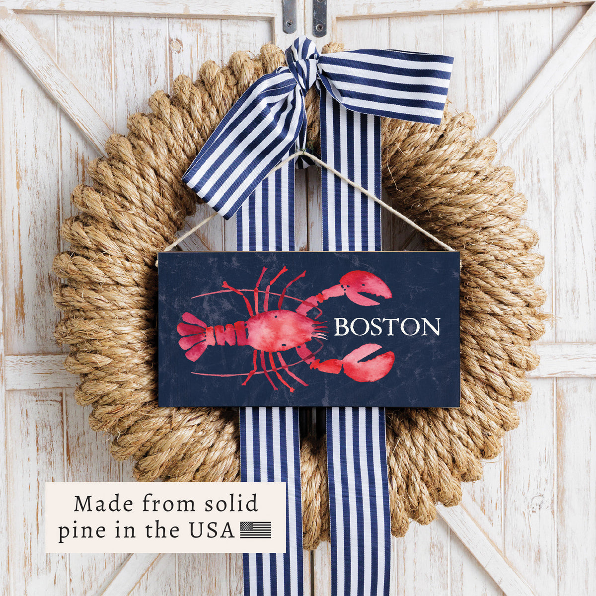 Boston Lobster Twine Sign