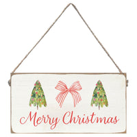Merry Christmas With Tree Twine Sign