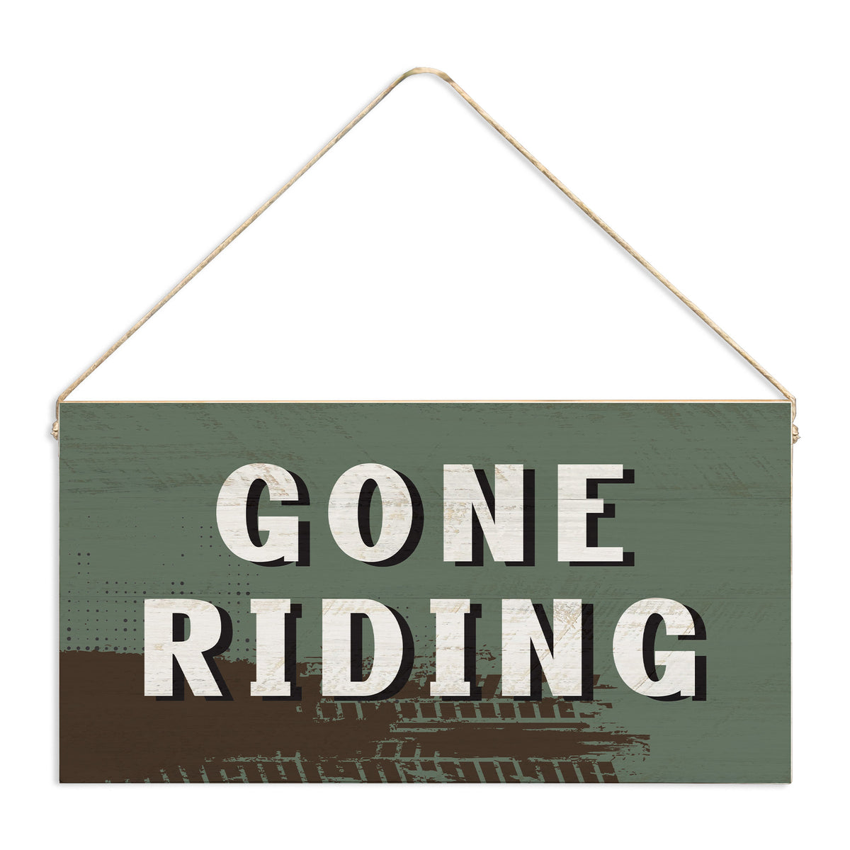 Gone Riding Twine Sign