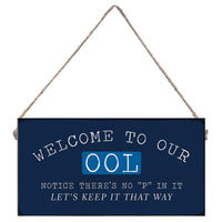 Welcome to the Pool Twine Sign