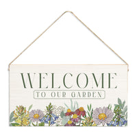 Welcome To Our Garden Twine Sign