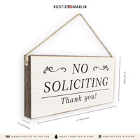 No Soliciting Twine Sign