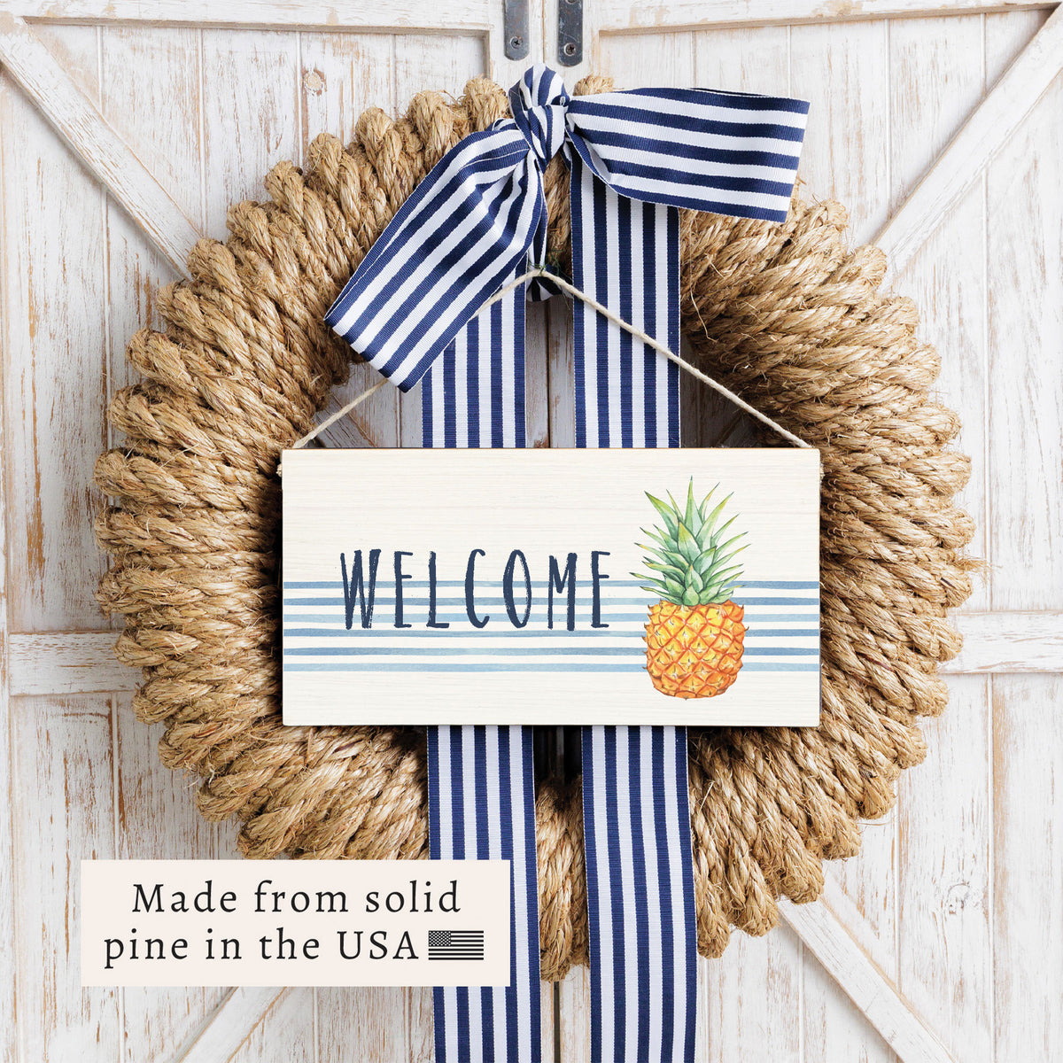 Pineapple Welcome Twine Sign