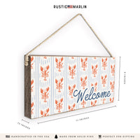Lobsters Welcome Twine Sign