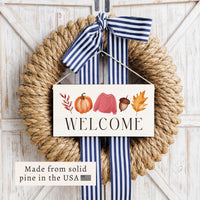 Fall Icons Welcome Twine Sign