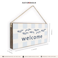 Seagulls Welcome Twine Sign