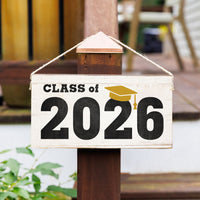 Yellow Cap Class Of 2026 Twine Sign