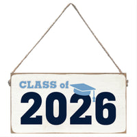 Blue Cap Class Of 2026 Twine Sign
