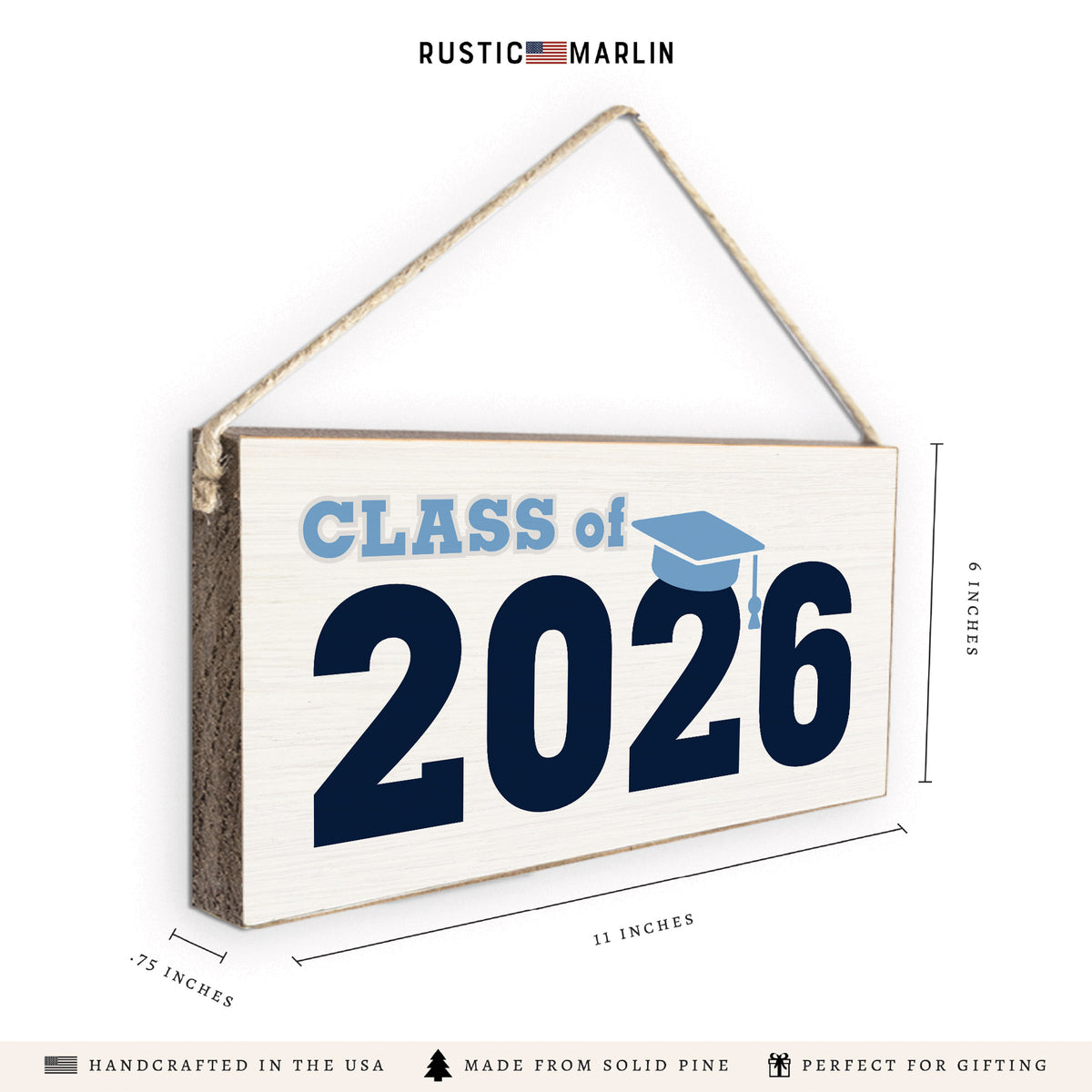 Class Of 2026 Blue Twine Sign