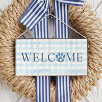 Welcome Paws Twine Sign