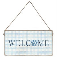 Welcome Paws Twine Sign
