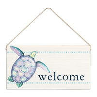 Sea Turtle Welcome Twine Sign
