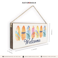 Surfboards Welcome Twine Sign
