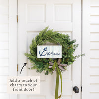 Anchor Welcome Twine Sign