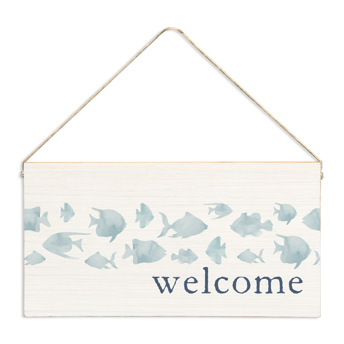 Fish Welcome Twine Sign