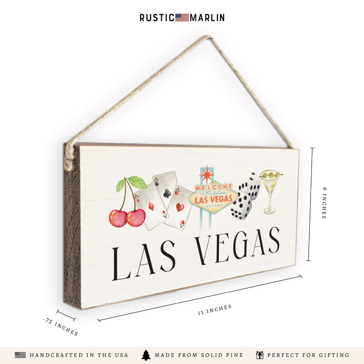 Las Vegas Icons Twine Sign