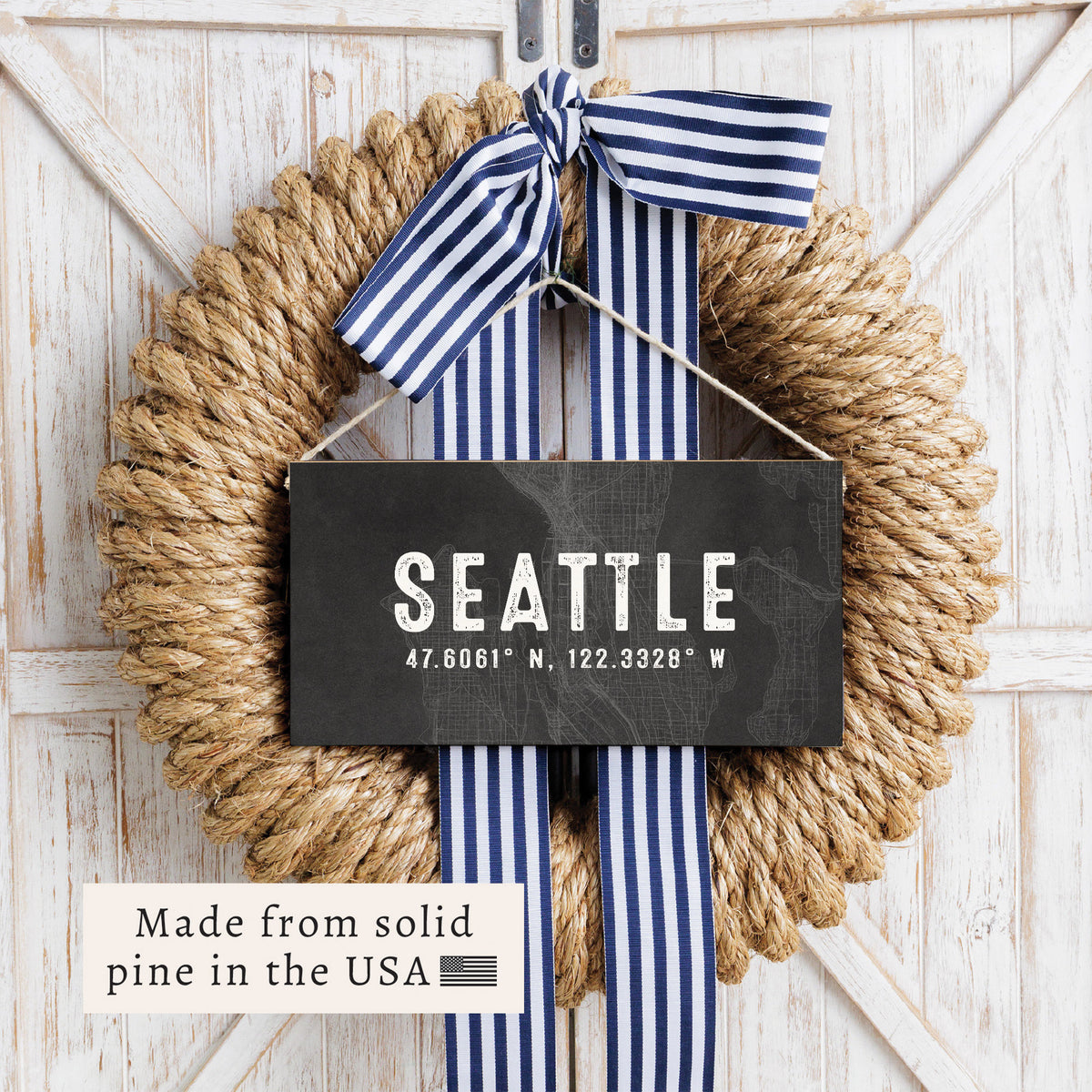 Seattle City Grid Twine Sign